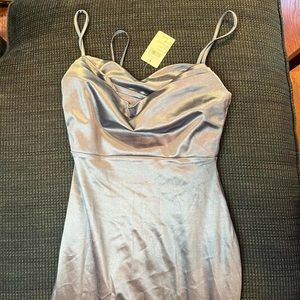 **Light Blue Formal Dress - Size S**